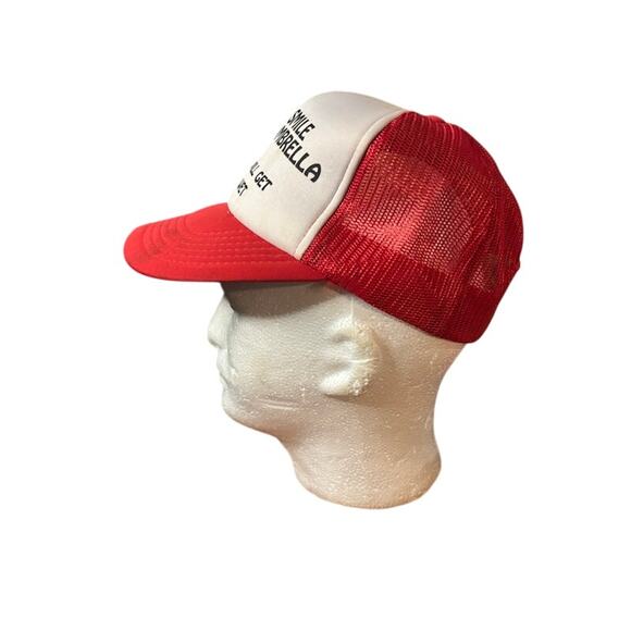 Vintage snapback dad hat novelty trucker cap red, black, white adjustable mesh - Picture 4 of 9